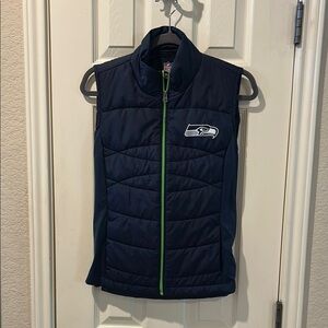 Seahawks ~ NFL Puffer Vest with Team Logo 
* NFL Team Apparel